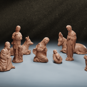 Remastered Nativity Crib Figurine Set